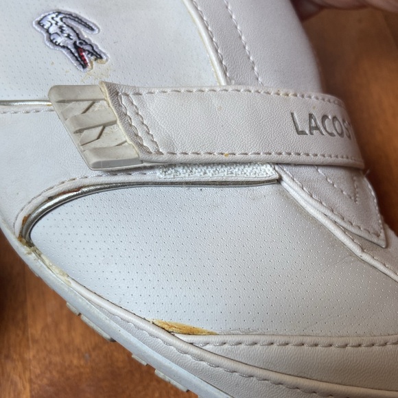 Authentic white Lacoste Arixia White Sneakers Size 10 - Picture 5 of 7